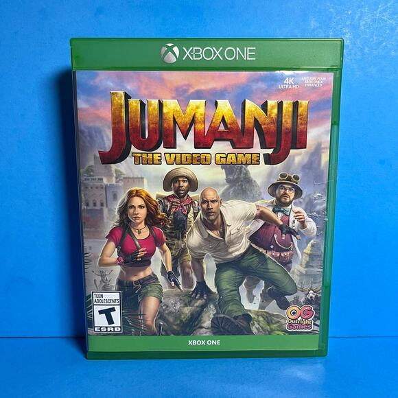 Jumanji: The Video Game (Microsoft Xbox One, 2019) Complete w/ Case & Manual - Picture 1 of 6